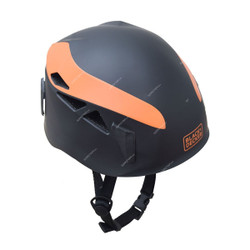 Black and Decker Climbing Safety Helmet, BXHP0211IN, ABS/EPP, 56-63cm, Black/Orange