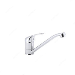 Geepas Single Lever Sink Mixer, GSW61090, Brass, Chrome, 0.8MPa, Silver