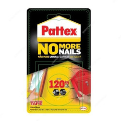 Pattex Double Sided Mounting Tape, 1699228, 1.5 Mtrs x 19MM, 120 Kg Holding Capacity, 12 Pcs/Pack