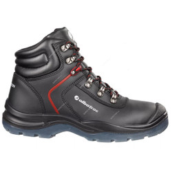 Albatros Gravitation Mid Ankle Safety Shoes, 631080, S3-SRC, Size40, Black/Red