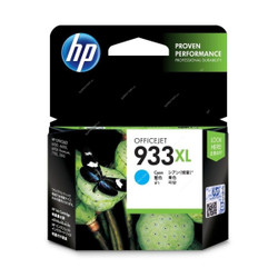 HP High Yield Original Ink Cartridge, CN054AA, 933XL, Cyan