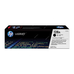 HP Original LaserJet Toner Cartridge, CE320A, 128A, Black