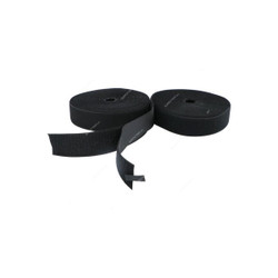 Double Sided Velcro Tape, 50MM x 25 Mtrs, Nylon, Black