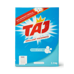 Taj Original Concentrated Detergent Powder, 2.5 Kg, 6 Pcs/Pack