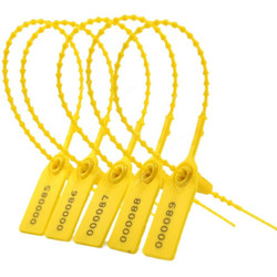 Security Tag, Polypropylene, 300MM, Yellow, 100 Pcs/Pack