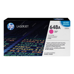 HP Original LaserJet Toner Cartridge, CE263A, 648A, Magenta