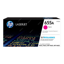 HP Original LaserJet Toner Cartridge, CF453A, 655A, Magenta