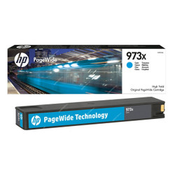 HP High Yield Original PageWide Cartridge, F6T81AE, 973X, Cyan