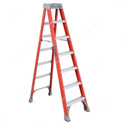 Louisville Step Ladder, FS1507, Fiberglass, 2 Sides, 7 Foot, 136 Kg Weight Capacity