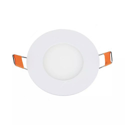 V-Tac LED Slim Panel Light, VT-3004, 3W, Round, 6000K, White