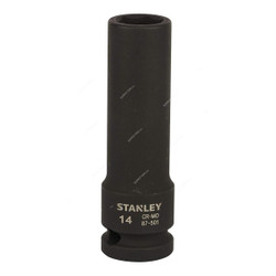 Stanley 6 Point Impact Deep Socket, STMT87501-8B, 1/2 Inch Drive, 14MM