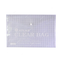 Atlas Document Bag, F10008, FS, Clear, 12 Pcs/Pack