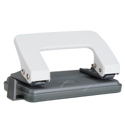 Deli Hole Punch With Ruler, E0101, 2 Hole, Grey