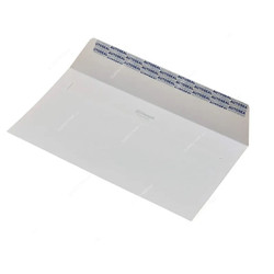 Hispapel Peel/Seal Envelope, 80 GSM, 115 x 225MM, White, 50 Pcs/Pack