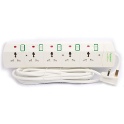 Terminator Universal Power Extension Socket, TPB-5G-5M, 5 Way, 5 Mtrs, 13A