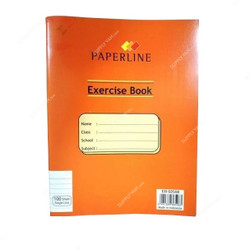 Paperline Single Line Left Margin Exercise Book, EB-02508, 200 Pages, 16 x 21CM, 10 Pcs/Pack