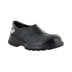 Mellow Walk Women Slip-On Safety Shoes, MADDY-481049, Leather, Size35.5, Black
