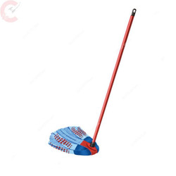 Vileda 3 Action Supermocio Floor Mop With Stick, Blue/Red