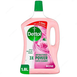 Dettol Antibacterial Power Floor Cleaner, Rose, 1.8 Ltrs