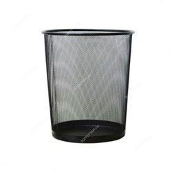 Brooks Mesh Waste Bin, Round, 120 Ltrs, Black