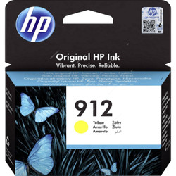 HP Original Ink Cartridge, 3YL79AE, 912, 8.29ML, 315 Pages, Yellow