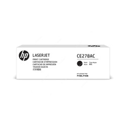 HP Contract LaserJet Print Toner Cartridge, CE278AC, 78A, 2100 Pages, Black