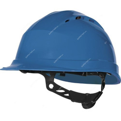 Delta Plus Quartz Up IV Safety Helmet, QUARTZ-4-BLUE, 53 to 63CM, Polypropylene, Blue