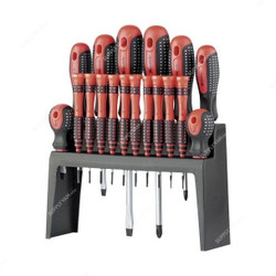 Mtx Screwdriver Set, 114529, CrV Steel, Anti-Slip Grip, 18 Pcs/Set