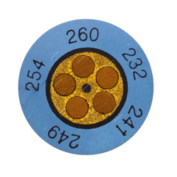 Testo Temperature Mini Indicator, 0646-0073, 15MM, 88 to 110 Deg.C, Blue, 10 Pcs/Pack