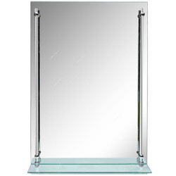 Argent Crystal Bathroom Mirror, YJ-146A, Rectangular