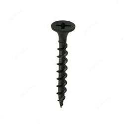 Tuf-Fix CSK Drywall Screw, 6x1/2 Inch, Philips, Black, Coarse, PK900