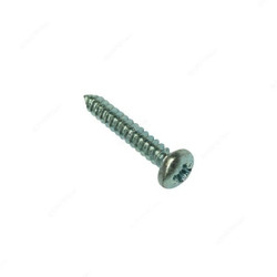 Tuf-Fix Pan Self Tapping Screw, 6x5/8 Inch, CS, Chrome, PK900