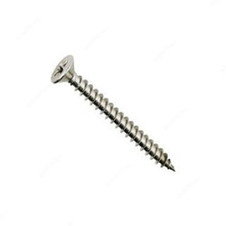 Tuf-Fix Double CSK Chip Board Screw, M4x16mm, CS, Silver, PK900