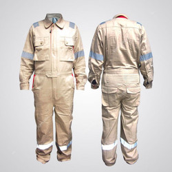 Prime Captain Doha Coverall w/ Reflective Tape, D592, S, Beige