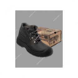 Workman Safety Shoes, Size42, Black, High Ankle