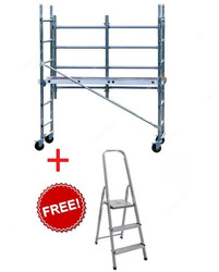 Tubesca Speedy Pack1 Scaffolding Combo w/ Free Tubesca 3-Step Ladder