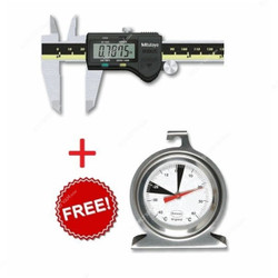 Mitutoyo Digital Caliper 500-196 Combo w/ Freezer Thermometer