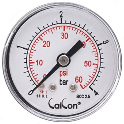 Calcon Pressure Gauge, CC121D, 40MM, 1/8 Inch, BSP, 0-4 Bar