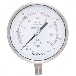 Calcon Pressure Gauge, CC18A, 160MM, 1/2 Inch, NPT, 0-28 Bar