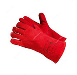 Arco Welder Gloves, 1200310, Leather, Red