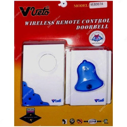 Veto Wireless Remote Control Door Bell, 50 to 80 Mtrs