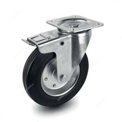 Long Brake Plate Caster, 404200, Medium Duty, 20CM, 350Kg