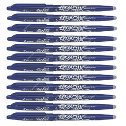 Pilot Erasable Rollerball Pen, BL-FR7-L, Frixion, 0.7MM, Blue, PK12