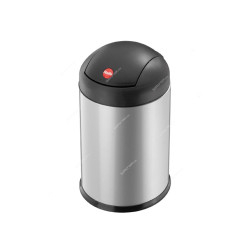 Hailo Waste Bin, HLO-0704-940, Sienna Swing S, 4 Litres, Silver