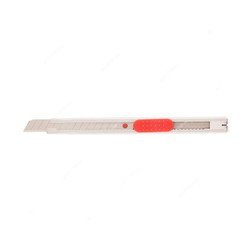 Deli Snap-Off Utility Knife, E2053, 9MM, Silver and Red