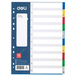 Deli Sheet Divider, E5724A, A4, 10 Sheets