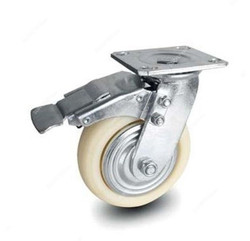 NSF Germany Brake Plate Caster, 4-3133400, Heavy Duty, 10CM, 280KG