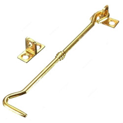 Brass Plated Gate Hook, Metal, 3 Inch, Gold