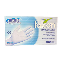 Falcon Nitrile Glove, THPPW063, Medium, Blue