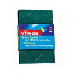Vileda Handy Dish Washing Scouring Pad, VLSC72353, Foam, Green, PK3